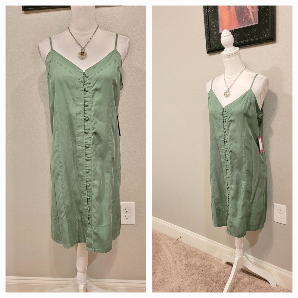 Vince  Camuto  Button  Down  Mini  Dress.